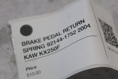 BRAKE PEDAL RETURN SPRING 92144-1752 2004 KAW KX250F