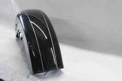 58900078BJM FENDER FRONT (VIVID BLACK W/ SILVER STRIPE) HARLEY DAVIDSON