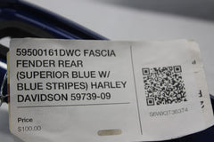 59500161DWC FASCIA FENDER REAR (SUPERIOR BLUE) HARLEY DAVIDSON 59739-09