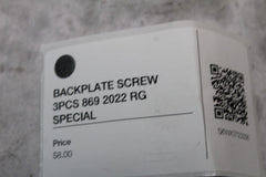 BACKPLATE SCREW 3PCS 869 2022 RG SPECIAL