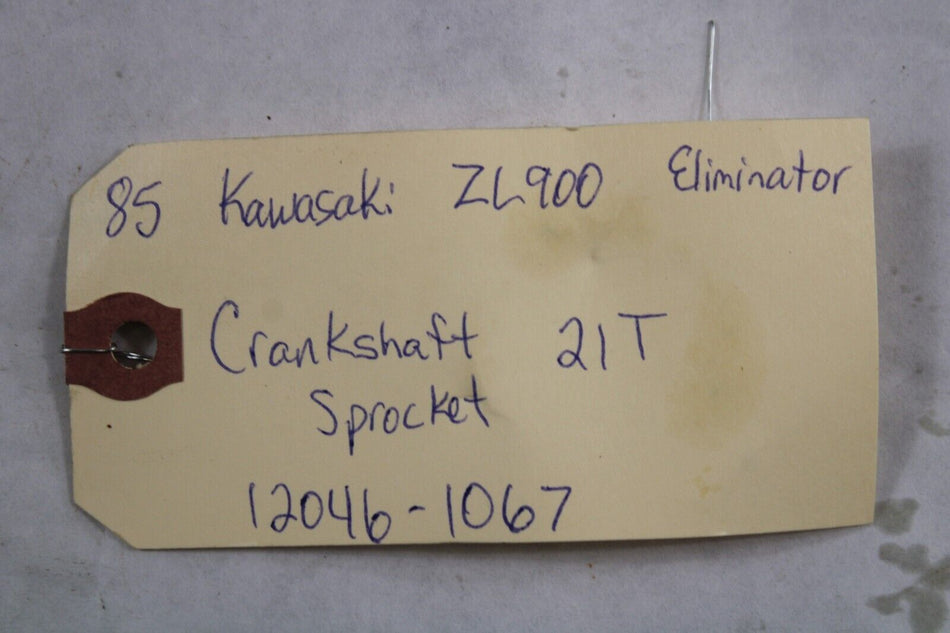 1985 Kawasaki Eliminator ZL900 Crankshaft Sprocket 21T 12046-1067