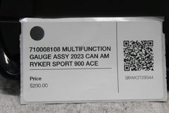 710008108 MULTIFUNCTION GAUGE ASSY 2023 CAN AM RYKER SPORT 900 ACE