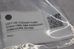 LEFT OIL COOLER TUBE 51044-1068 1986 KAWASAKI CONCOURS ZG1000