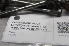 CRANKCASE BOLT SET (25) 95701-06014-00  2000 HONDA CBR600F4