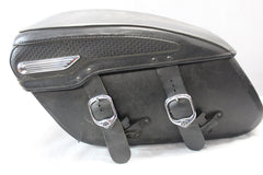 91139-09 LEATHER SADDLEBAG BASKET WEAVE LEFT HARLEY DAVIDSON