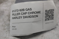 61272-92B GAS FILLER CAP CHROME HARLEY DAVIDSON