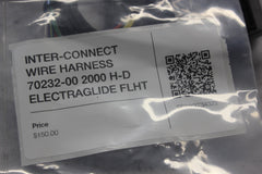 INTER-CONNECT WIRE HARNESS 70232-00 2000 H-D ELECTRAGLIDE FLHT