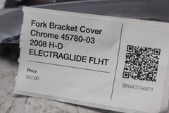 Fork Bracket Cover Chrome 45780-03 2008 H-D ELECTRAGLIDE FLHT