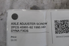 AXLE ADJUSTER SCREW 2PCS 45991-92 1995 HD DYNA FXDS