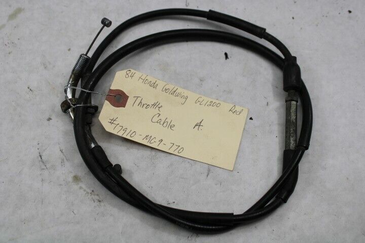 OEM Honda Motorcycle  Throttle Cable A 1984 Goldwing GL1200A 17910-MG9-770