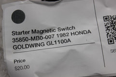 Starter Magnetic Switch 35850-MB0-007 1982 HONDA GOLDWING GL1100A