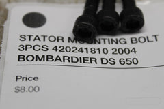 STATOR MOUNTING BOLT 3PCS 420241810 2004 BOMBARDIER DS 650