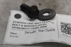 STARTER ONE-WAY CLUTCH BOLT & WASHER 09103-10189,08211-10285 2008 SUZUKI GSX1300