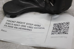 FRONT RIGHT STEP ARM 50615-MA1-000 1982 HONDA GL500I SILVERWING