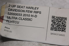 2 UP SEAT HARLEY DAVIDSON FEW RIPS 52000033 2010 H-D ULTRA CLASSIC FLHTCU