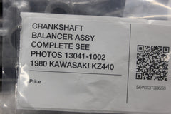 CRANKSHAFT BALANCER ASSY COMPLETE SEE PHOTOS 13041-1002 1980 KAWASAKI KZ440 LTD