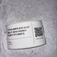 77310-MFR-670 SEAT BELT 2010 HONDA FURY VT1300CX