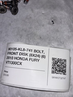 90105-KL8-741 BOLT, FRONT DISK (8X24) (6) 2010 HONDA FURY VT1300CX