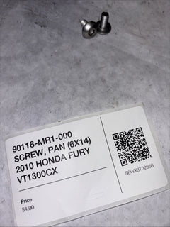 90118-MR1-000 SCREW, PAN (6X14) 2010 HONDA FURY VT1300CX