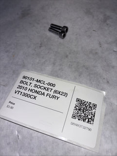 90101-MCL-000 BOLT, SOCKET (6X22) 2010 HONDA FURY VT1300CX