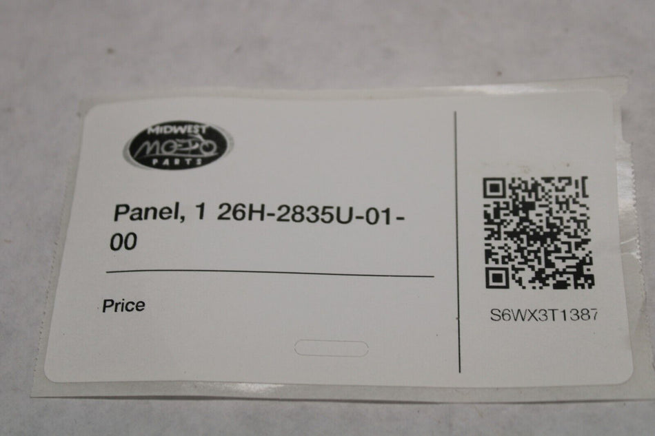 Panel, 1 1983 Yamaha Venture XVZ12TK 26H-2835U-01-00