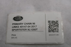 PRIMARY CHAIN 96 LINKS 40147-04 2017 SPORTSTER XL1200T Harley Davidson SuperLow