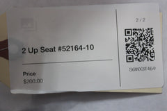 2 Up Seat #52164-10 Harley Davidson