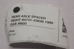 REAR AXLE SPACER RIGHT 64741-33E00 1999 Suzuki GSX-R600