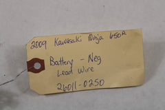 Battery -Neg Lead Wire 26011-0250 2009 Kawasaki 650R Ninja EX650C9F
