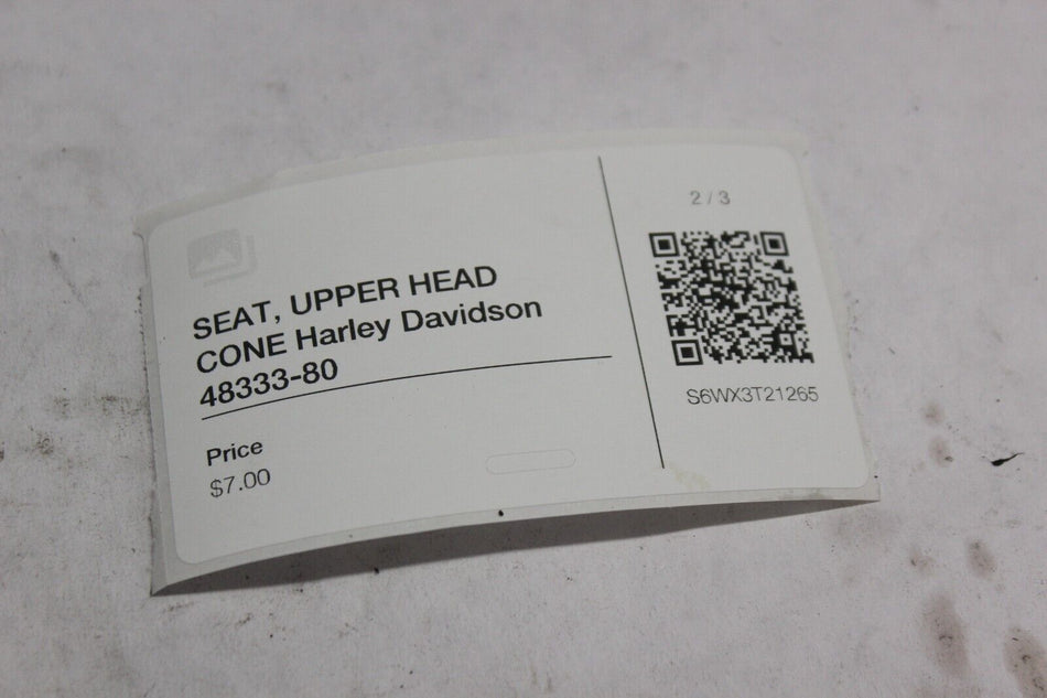 SEAT, UPPER HEAD CONE Harley Davidson 48333-80