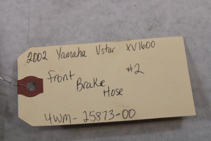 Front Brake Hose 2 4WM-25873-00 2002 Yamaha RoadStar XV1600A