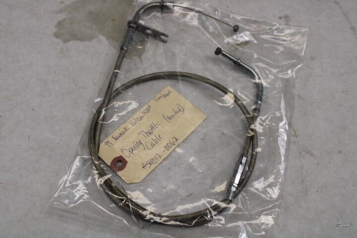 Kawasaki Motorcycle Braided Opening Throttle Cable 1999 Vulcan VN1500E