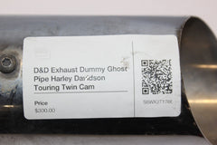 D&D Exhaust Dummy Ghost Pipe Harley Davidson Touring Twin Cam