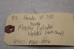 Clutch Master Cylinder Holder (Half-Clamp) 45517-MG9-006 1983 Honda VF750