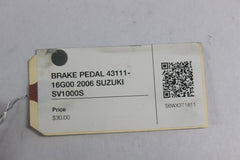 BRAKE PEDAL 43111-16G00 2006 SUZUKI SV1000S