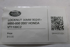 LOCKNUT 30MM 90241-MB0-000 2007 HONDA VT1100C2