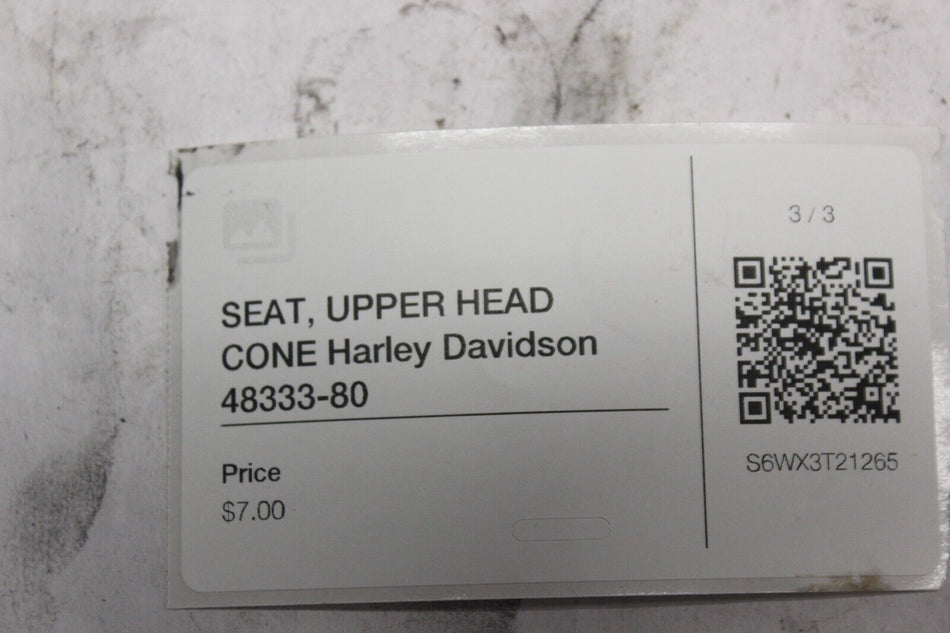SEAT, UPPER HEAD CONE Harley Davidson 48333-80