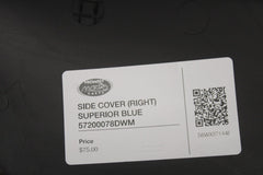 SIDE COVER (RIGHT) SUPERIOR BLUE 57200078DWM Harley Davidson