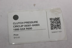 CLUTCH PRESSURE CIRCLIP 09381-84003 1999 GSX R600