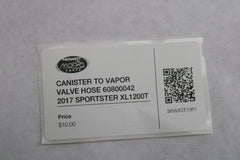 CANISTER TO VAPOR VALVE HOSE 60800042 2017 SPORTSTER XL1200T HD SuperLow