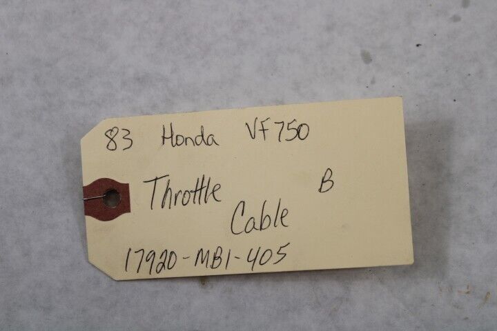 Throttle Cable B 17920-MB1-405 1983 Honda VF750