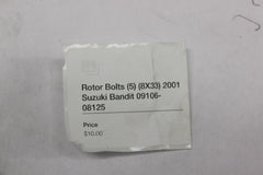 Rotor Bolts (5) (8X33) 2001 Suzuki Bandit 09106-08125