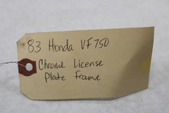 Chrome License Plate Frame 1983 Honda VF750