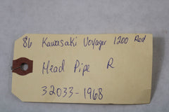 Head Pipe Right 32033-1968 1986 Kawasaki Voyager ZG1200