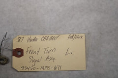 Front Turn Signal LEFT 33450-MM5-671 1987 Honda CBR1000F Hurricane