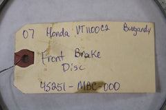 Front Brake Disc Left 45251-MBC-000 2007 Honda Shadow Sabre VT1100C2