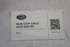 REAR STOP CABLE 35355-ME9-003 1983 Honda VT750C Shadow