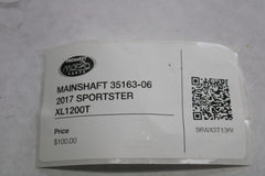 MAINSHAFT 35163-06 2017 SPORTSTER XL1200T Harley Davidson SuperLow