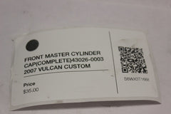 FRONT MASTER CYLINDER CAP 43026-0003 2007 VULCAN CUSTOM VN900