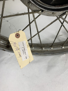 OEM Kawasaki Front Wheel 1974 G5 100 Dirt Bike 41074-027 Has A Bend